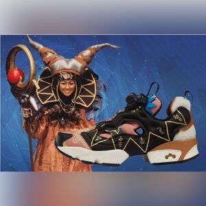 Reebok x Power Rangers Instapump Fury 94 Black Ruscly Gold Size 7